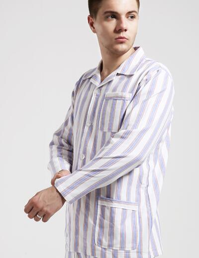 暗紫色條紋病員服