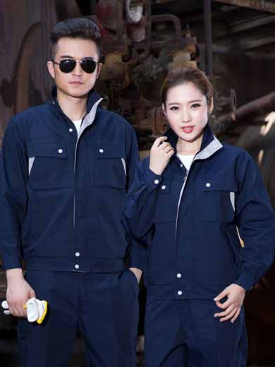 長(zhǎng)袖工作服套裝勞保服汽修服車(chē)間廠(chǎng)服純棉電焊工裝